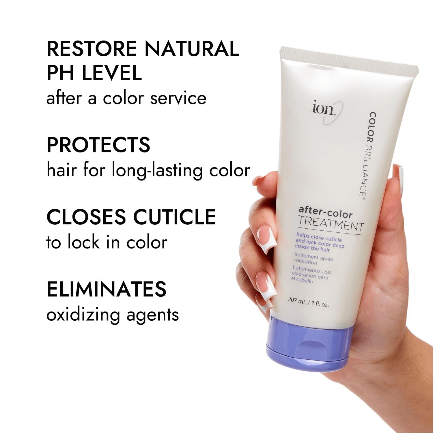 ion Intensive Shine Demi Permanent Hair Color Kit: 3N Dark Natural Brown Demi Permanent Creme Hair Color (2.05 oz), Sensitive Scalp 10V Creme Developer (4 oz), & After Color Treatment (7 fl oz) - Image 8